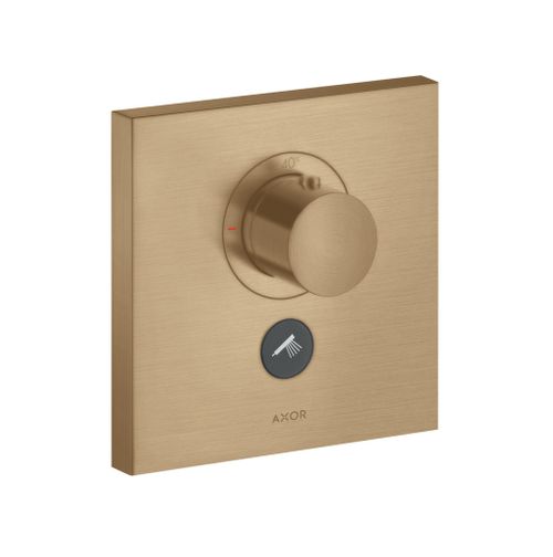 AXOR-HG-AXOR-ShowerSelect-Thermostat-HighFlow-Unterputz-eckig-fuer-1-Verbraucher-und-einen-zusaetzlichen-Abgang-Brushed-Bronze-36716140 gallery number 1